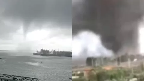 越南台风博罗依河静省登陆破坏