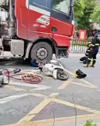 揭阳埔田路口大货车事故