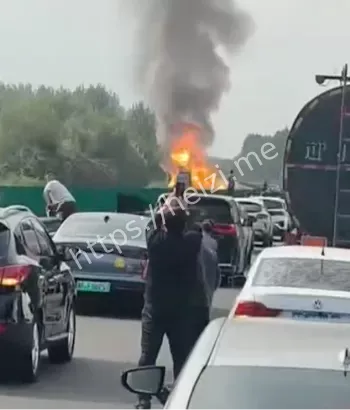 G1京哈高速爆炸事故视频