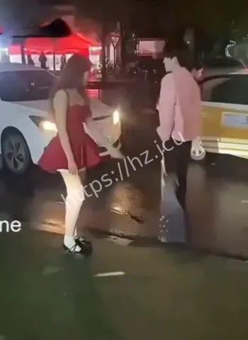 情侣街头吵架互撕黑料