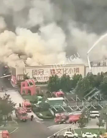 被大火吞噬